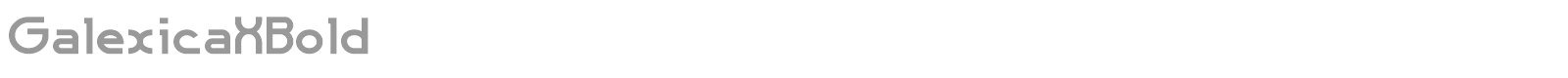 GalexicaXBold font preview